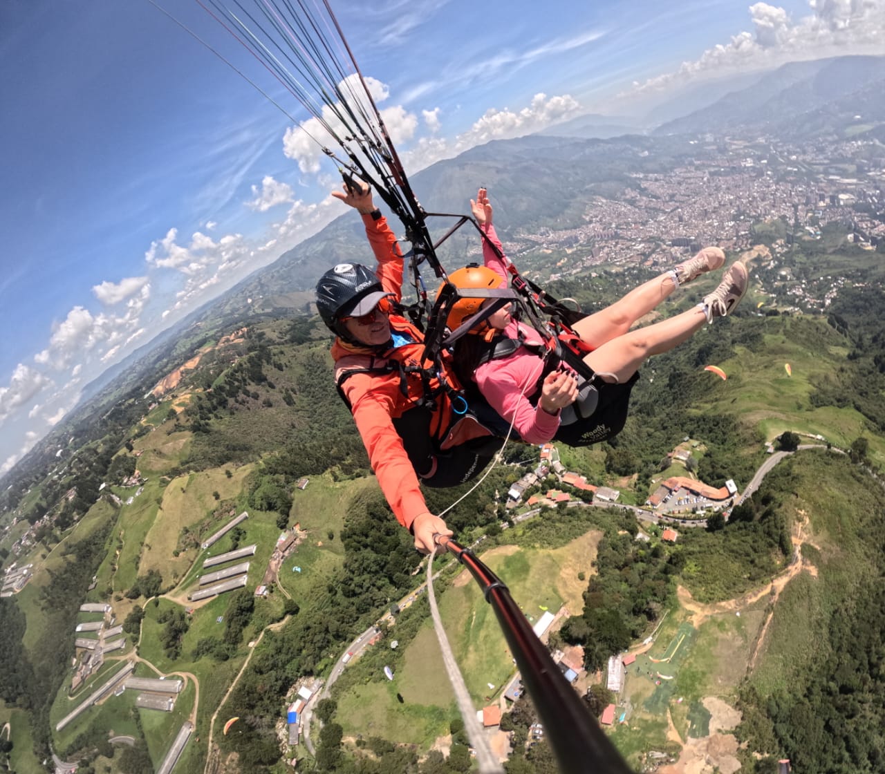 Despegue parapente biplaza