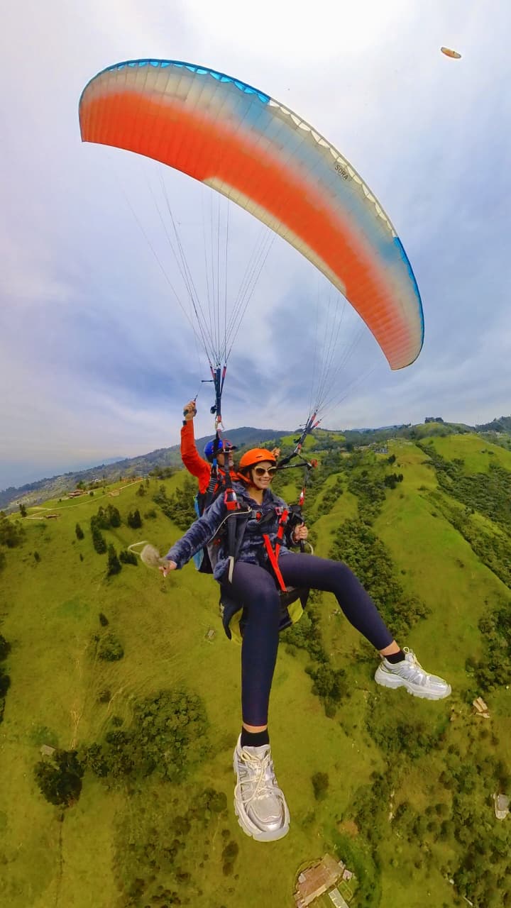 Experiencia de vuelo parapente Colombia